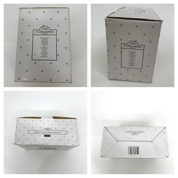 Vintage Scott’s Christmas Tree Hand Painted Ceramic Candle Stick Holderers - Picture 15 of 16